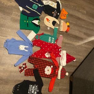 Holiday Baby Bundle outfits
